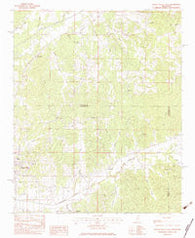 Water Valley East Mississippi Historical topographic map, 1:24000 scale, 7.5 X 7.5 Minute, Year 1983
