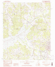 Water Valley West Mississippi Historical topographic map, 1:24000 scale, 7.5 X 7.5 Minute, Year 1954