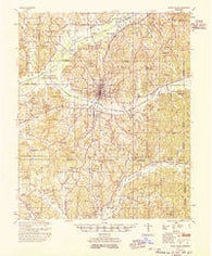 Water Valley Mississippi Historical topographic map, 1:62500 scale, 15 X 15 Minute, Year 1955