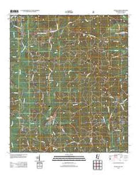 Water Oak Mississippi Historical topographic map, 1:24000 scale, 7.5 X 7.5 Minute, Year 2012
