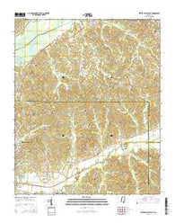 Water Valley East Mississippi Current topographic map, 1:24000 scale, 7.5 X 7.5 Minute, Year 2015