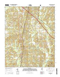 Waterford Mississippi Current topographic map, 1:24000 scale, 7.5 X 7.5 Minute, Year 2015