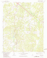 Waterford Mississippi Historical topographic map, 1:24000 scale, 7.5 X 7.5 Minute, Year 1982