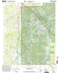 Waterford Mississippi Historical topographic map, 1:24000 scale, 7.5 X 7.5 Minute, Year 2000