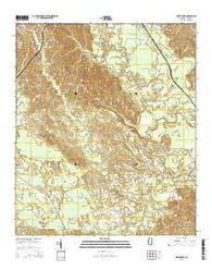 Wautubbee Mississippi Current topographic map, 1:24000 scale, 7.5 X 7.5 Minute, Year 2015