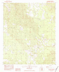Wautubbee Mississippi Historical topographic map, 1:24000 scale, 7.5 X 7.5 Minute, Year 1983