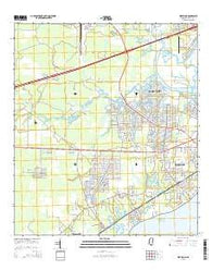 Waveland Mississippi Current topographic map, 1:24000 scale, 7.5 X 7.5 Minute, Year 2015