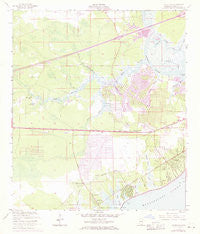 Waveland Mississippi Historical topographic map, 1:24000 scale, 7.5 X 7.5 Minute, Year 1956