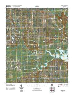 Waverly Mississippi Historical topographic map, 1:24000 scale, 7.5 X 7.5 Minute, Year 2012