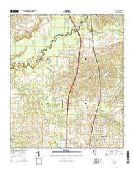 Way Mississippi Current topographic map, 1:24000 scale, 7.5 X 7.5 Minute, Year 2015