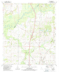 Way Mississippi Historical topographic map, 1:24000 scale, 7.5 X 7.5 Minute, Year 1989