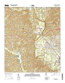 Waynesboro Mississippi Current topographic map, 1:24000 scale, 7.5 X 7.5 Minute, Year 2015