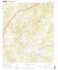 Weir Mississippi Historical topographic map, 1:24000 scale, 7.5 X 7.5 Minute, Year 1966