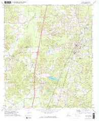 Wesson Mississippi Historical topographic map, 1:24000 scale, 7.5 X 7.5 Minute, Year 1972