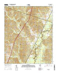 West Mississippi Current topographic map, 1:24000 scale, 7.5 X 7.5 Minute, Year 2015
