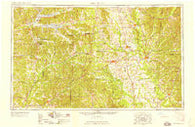 West Point Mississippi Historical topographic map, 1:250000 scale, 1 X 2 Degree, Year 1958