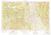 West Point Mississippi Historical topographic map, 1:250000 scale, 1 X 2 Degree, Year 1953