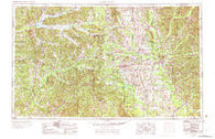 West Point Mississippi Historical topographic map, 1:250000 scale, 1 X 2 Degree, Year 1953