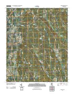 Wheeler Mississippi Historical topographic map, 1:24000 scale, 7.5 X 7.5 Minute, Year 2012