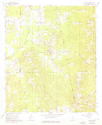 White Oak Mississippi Historical topographic map, 1:24000 scale, 7.5 X 7.5 Minute, Year 1968