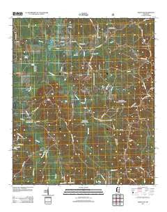 White Oak Mississippi Historical topographic map, 1:24000 scale, 7.5 X 7.5 Minute, Year 2012