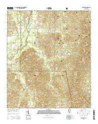 White Oak Mississippi Current topographic map, 1:24000 scale, 7.5 X 7.5 Minute, Year 2015