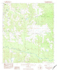 Whites Crossing Mississippi Historical topographic map, 1:24000 scale, 7.5 X 7.5 Minute, Year 1983