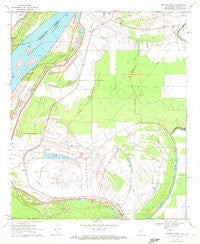 Whiting Bayou Mississippi Historical topographic map, 1:24000 scale, 7.5 X 7.5 Minute, Year 1970