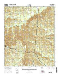 Whynot Mississippi Current topographic map, 1:24000 scale, 7.5 X 7.5 Minute, Year 2015