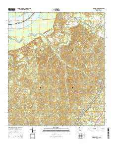 Widows Creek Mississippi Current topographic map, 1:24000 scale, 7.5 X 7.5 Minute, Year 2015