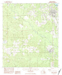 Wiggins Mississippi Historical topographic map, 1:24000 scale, 7.5 X 7.5 Minute, Year 1983