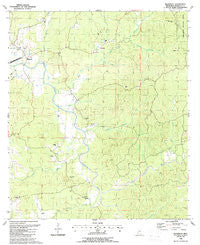Wilkinson Mississippi Historical topographic map, 1:24000 scale, 7.5 X 7.5 Minute, Year 1988