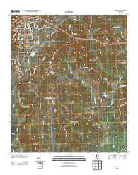 Winona Mississippi Historical topographic map, 1:24000 scale, 7.5 X 7.5 Minute, Year 2012