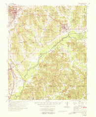 Winona Mississippi Historical topographic map, 1:62500 scale, 15 X 15 Minute, Year 1968