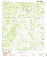 Woodville Mississippi Historical topographic map, 1:24000 scale, 7.5 X 7.5 Minute, Year 1988
