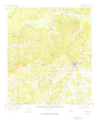 Woodville Mississippi Historical topographic map, 1:62500 scale, 15 X 15 Minute, Year 1958