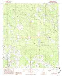 Wortham Mississippi Historical topographic map, 1:24000 scale, 7.5 X 7.5 Minute, Year 1983