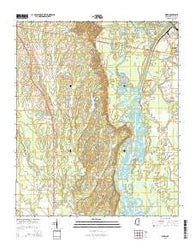 Wren Mississippi Current topographic map, 1:24000 scale, 7.5 X 7.5 Minute, Year 2015