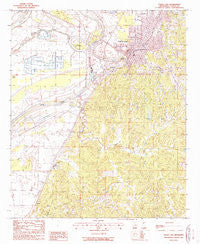 Yazoo City Mississippi Historical topographic map, 1:24000 scale, 7.5 X 7.5 Minute, Year 1988