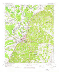 Yazoo City Mississippi Historical topographic map, 1:62500 scale, 15 X 15 Minute, Year 1961