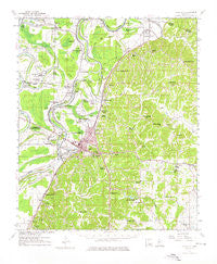 Yazoo City Mississippi Historical topographic map, 1:62500 scale, 15 X 15 Minute, Year 1961