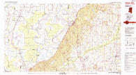 Yazoo City Mississippi Historical topographic map, 1:100000 scale, 30 X 60 Minute, Year 1984