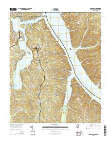 Yellow Creek Mississippi Current topographic map, 1:24000 scale, 7.5 X 7.5 Minute, Year 2015