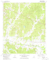 Yocona Mississippi Historical topographic map, 1:24000 scale, 7.5 X 7.5 Minute, Year 1980