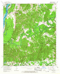 Yokena Mississippi Historical topographic map, 1:62500 scale, 15 X 15 Minute, Year 1966