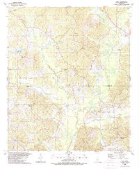 Zama Mississippi Historical topographic map, 1:24000 scale, 7.5 X 7.5 Minute, Year 1989