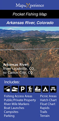 Buy map Arkansas River, Colorado Fishing Map