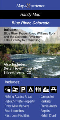 Buy map Blue River/Upper Colorado/Fraser River, Colorado Fishing Map