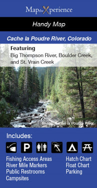 Buy map Big Thompson River/Cache La Poudre, Colorado Fishing Map