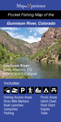 Buy map Gunnison River/Black Canyon/Gunnison Gorge, Colorado Fishing Map